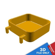 récipient 6x55x2cm espace rangement Ikea skadis outil panier poubelle baignoire boîte plateau carte 39 impression panneau perforé organiser Mots clés 3d print model - Mito3D