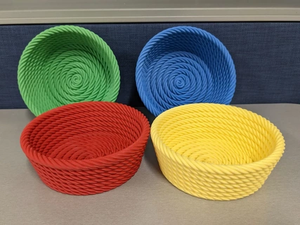 container bowl form ropes Various save 3d print model - Mito3D