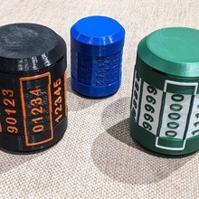 container capsule combination lock gadget 3d print model - Mito3D