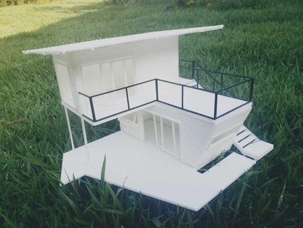 envase hogar casa 1 50 100 escala modelo arquitectura arquitectónico 3d print model - Mito3D