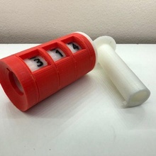 recipiente fechadura trancando mecanismo combinação Tesouro 3d print model - Mito3D
