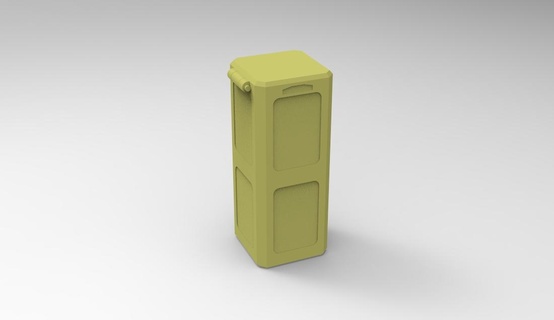 container organizer war military storage mil 3d print model - Mito3D