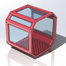 container shell windows kit 3d print model - Mito3D