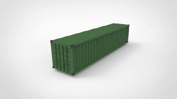Container Schiff 40ft Rettungsfloß Boot Yacht Kreuzfahrt Tanker Ladung 3d print model - Mito3D