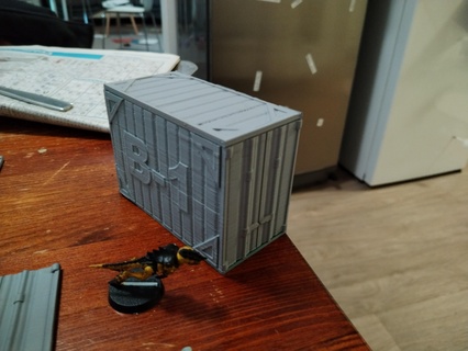container supports needet Game container containers wargames tabletop terrain scenary  3d print model - Mito3D