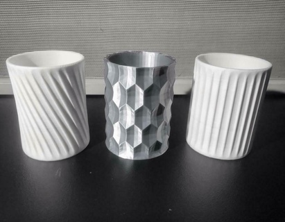 conteneurs pack 3 3d impresion3d pot interiordesign filament lapices bureau 3d print model - Mito3D