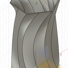 zeitgenössisch Vase v1001 3d print model - Mito3D