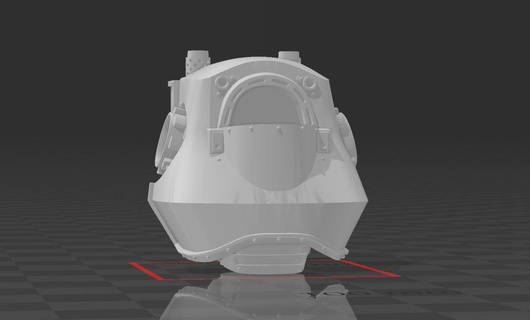 sprezzante robot pianura corpo testa eresia paura dreadnought disprezzo mech 3d print model - Mito3D