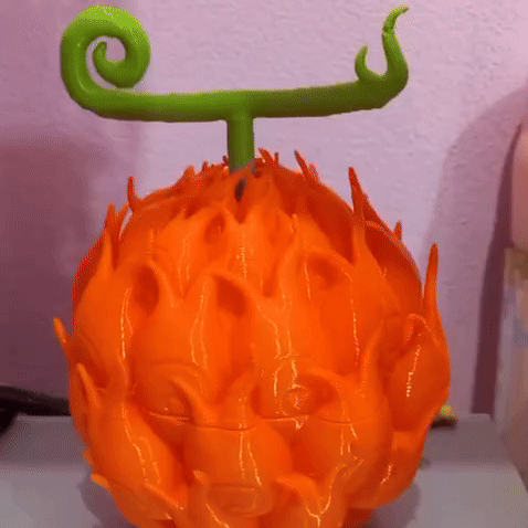 contenedor almacenamiento fruta diablo mera trozo caja caramelera dulces caramelo almcacenamiento caramelos escondite 3D print model - Mito3D