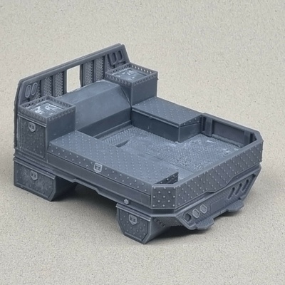 müteahhit vücut 1 24 ölçek çift pikaplar kısa versiyon almak kamyon 3d yazdır tamirci hizmet araç araçlar garaj atölye model düz yatak 3d print model - Mito3D