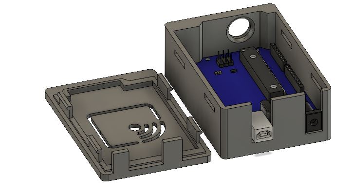 controllo rfid utensili arduino carcasa iot elettr nica rc522 3D print model - Mito3D