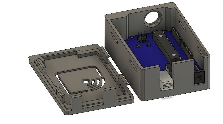 controllo rfid utensili arduino carcasa iot elettr nica rc522 3d print model - Mito3D