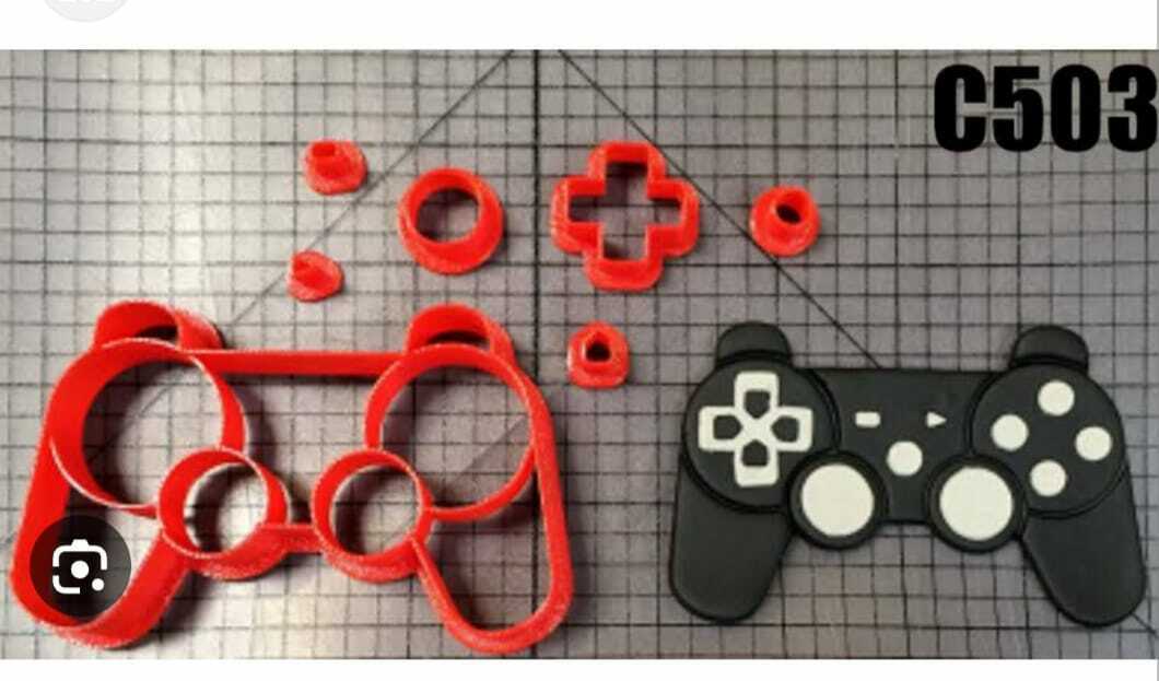 controle vídeo jogos cortador marcador confeitária 3D print model - Mito3D