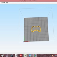 controller cookie cutter 3d print model - Mito3D