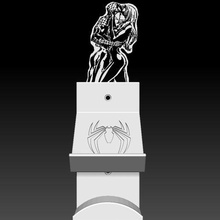 kontrolör kulaklık Kulp destek örümcek adam siyah kedi model 3d Yazdır gadget kontrol telefon hayret dc çizgi roman batman Süpermen star 3d print model - Mito3D