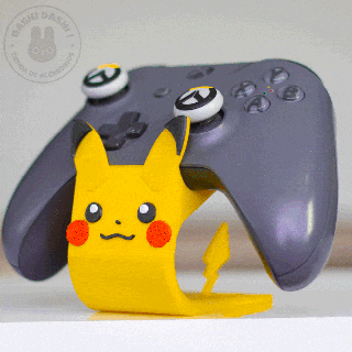 controlador estante soporte pokemon gengar pikachu estándar Pikachu juegos decoración apoyo nintendo xbox 3d print model - Mito3D