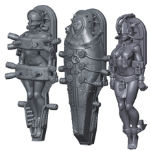 convento de los pilotos mecha favorito su monja-bots juego femenino en miniatura wargaming 28mm las miniaturas sci fi scifi espacio niña el robot mujer imperial hermanas batalla sororita 3d print model - Mito3D