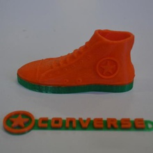 converse all star scarpa con logo moda 3d print model - Mito3D