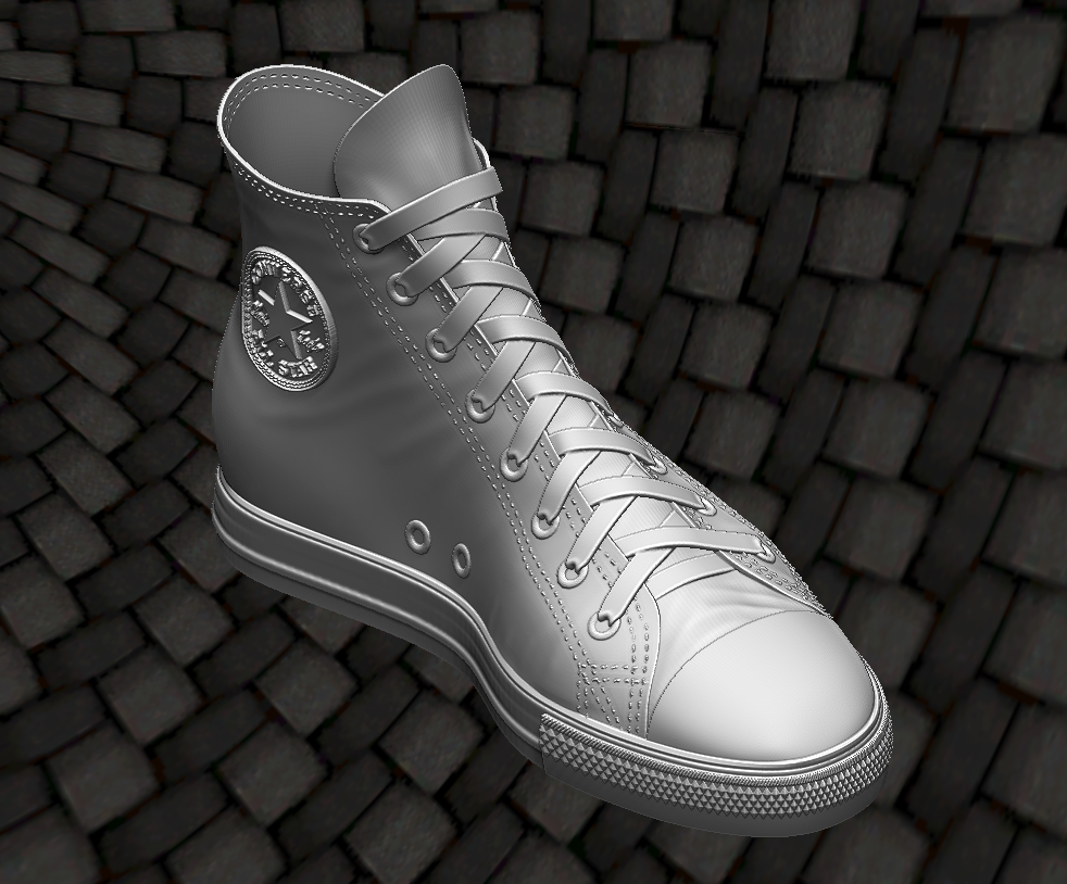 converse chuck taylor shoe rubber snickers 3D print model - Mito3D