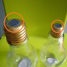 convertir ampoule forme bouteille sel Mixeur changer botella forma bombilla salero lumière salière cuisine_diner 3d print model - Mito3D