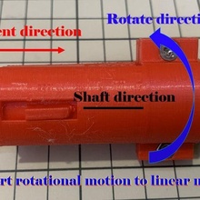 convertire rotazionale movimento lineare reciprocità 3d_printer_accessories 3d print model - Mito3D