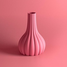 convex meringue vase kitchen living room design 3d print model - Mito3D