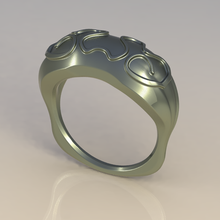 convex ring pieces jewelry rings gold silver bronze 3d print model - Mito3D