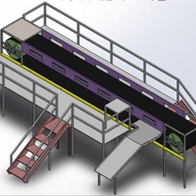 convoyeur ceinture architecture bande ingénierie conception sélection industrie 3d print model - Mito3D