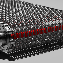 conveyor belt art conveyorbelt gears sprockets conveyorchain industrial rollerchain 3d print model - Mito3D