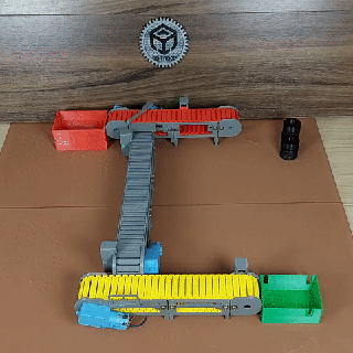 conveyor belts simufab factory 3dtroop arduino industries mini plc servo motor belt industry 3d print model - Mito3D