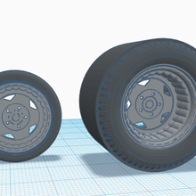 convo-pro wheels tires hotrod car blower 1/25 model ford chevy tire wheel convo pro 3d print model - Mito3D