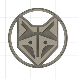coockie cutter fox Home animal tangram 3d print model - Mito3D
