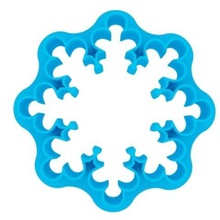 coockie cutter snowflake home 3d print model - Mito3D
