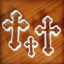 coockie cortadores de cruces corte gadget los cruza comuniones religiosos eventos 3d print model - Mito3D