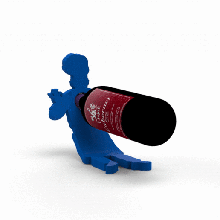cuisinier chef gourmet cadeau bouteille titulaire soutien vin supporter anniversaire 3d print model - Mito3D