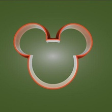 Galleta horneando molde Mickey ratón 3d print model - Mito3D