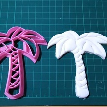 cookie cutter palm 9 cm cutting 3d print model - Mito3D