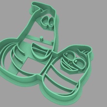 cortador de galletas fondan la masa larva casa sharp dibujos larba las larvas cookie 3d print model - Mito3D