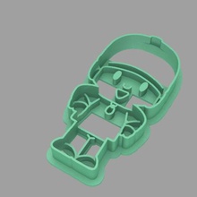 cortador de cookie fondan massa pocoyo a casa desenhos sharp 3d print model - Mito3D