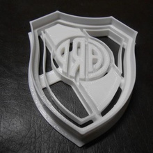cortador de galletas fondant masarío casa sharp cookie el escudo fútbol río 3d print model - Mito3D