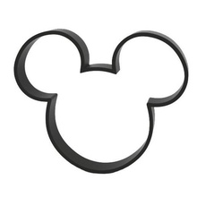 cookie cutter casa mickey del mouse cucina cookie-cutter 3d print model - Mito3D