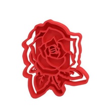 çerez kesici ev kurabiye mutfak rose çiçek valentine Sevgililer 3d print model - Mito3D