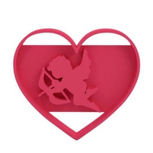 çerez kesici ev kurabiye mutfak Sevgililer aşk kalp valentine 3d print model - Mito3D