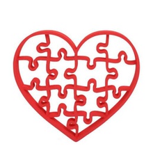 cookie cutter home cookie-cutter kitchen heart puzzle valentines valentine 3d print model - Mito3D