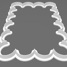 biscuit coupeur art coupeurs biscuits contour gâteau diviseur 3d print model - Mito3D