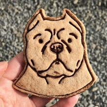 cookie cutter - american bully cookie cutter bake stamp cookie stamp kitchen dog american bully