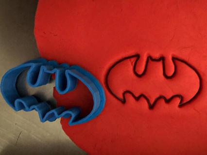 cookie cutter - batman bake stamp kitchen 3d print model - Mito3D