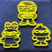 cookie cutter - buzz lightyear bunny ducky toy story 4 home cookies cutting biscuits 3d print model - Mito3D