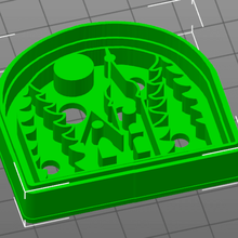 cookie cutter - christmas village biscuit xmas 3d print model - Mito3D
