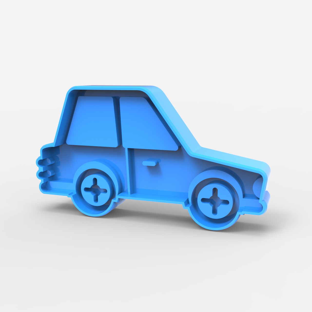 cookie cutter - auto cutting cookies car automobile 3D print model - Mito3D